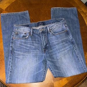 Lucky Brand Mens 361 Vintage Straight 33x32 Denim Blue Jeans.